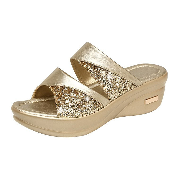 Crystal Ankle Strap Comfort Shoes Sandals High Heels